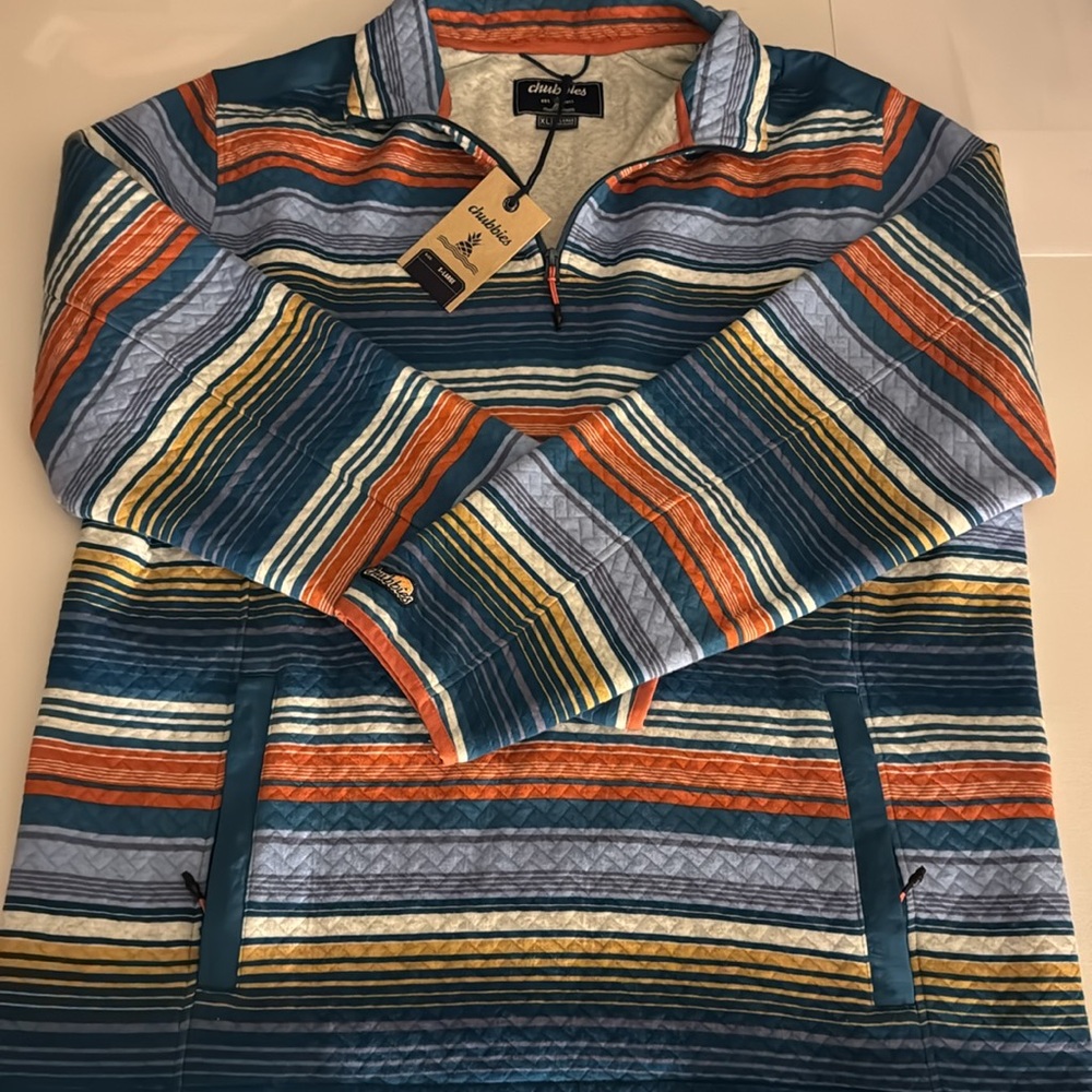 Chubbies Sweatshirt Mens XL Pullover Zip Pockets